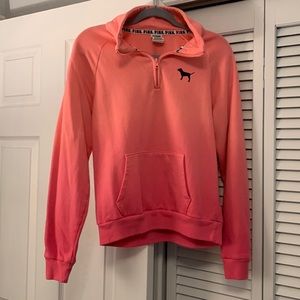 PINK Victoria’s Secret ombre quarter-zip pullover sweater